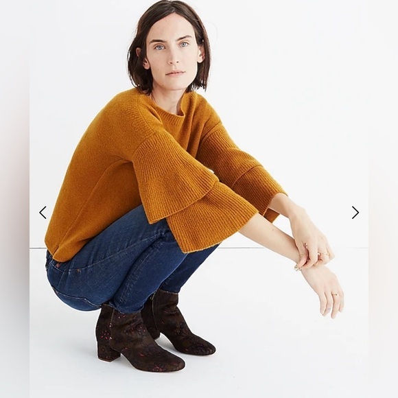 Madewell - Tier-Sleeve Pullover Sweater in Coziest Yarn - Picture 2 of 11